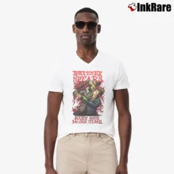 Men’s Pop Gone Metal Collection V-Neck Tee in white | Sharp, Breathable, Everyday Staple