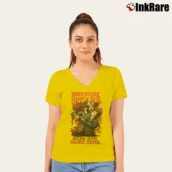 Women’s Pop Gone Metal Collection V-Neck Tee in yellow | Chic Neckline, Soft Texture