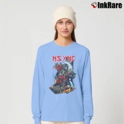 Women’s Pop Gone Metal Funny Graphic Long-Sleeve Top in light blue | Sleek, Versatile, All-Season