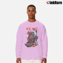 Men’s Pop Gone Metal Funny Graphic Long-Sleeve Shirt in light pink | Sleek, Lightweight, Year-Round Wear