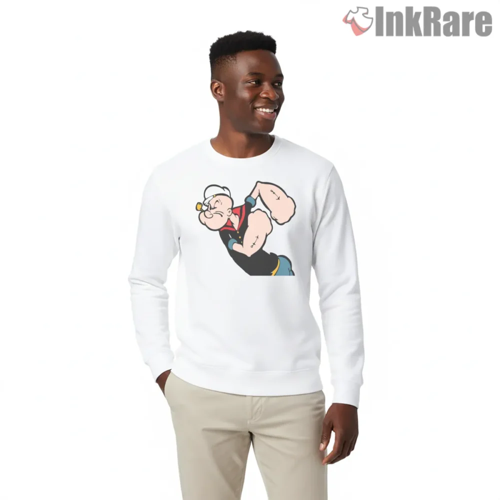 Popeye Classic Flex Pose Cartoon Shirt on graphic shirt for men graphic tee