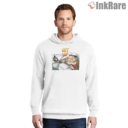 Popeye Get In Fear And Loathing In Sweethaven Shirt on white hoodie for men graphic tee