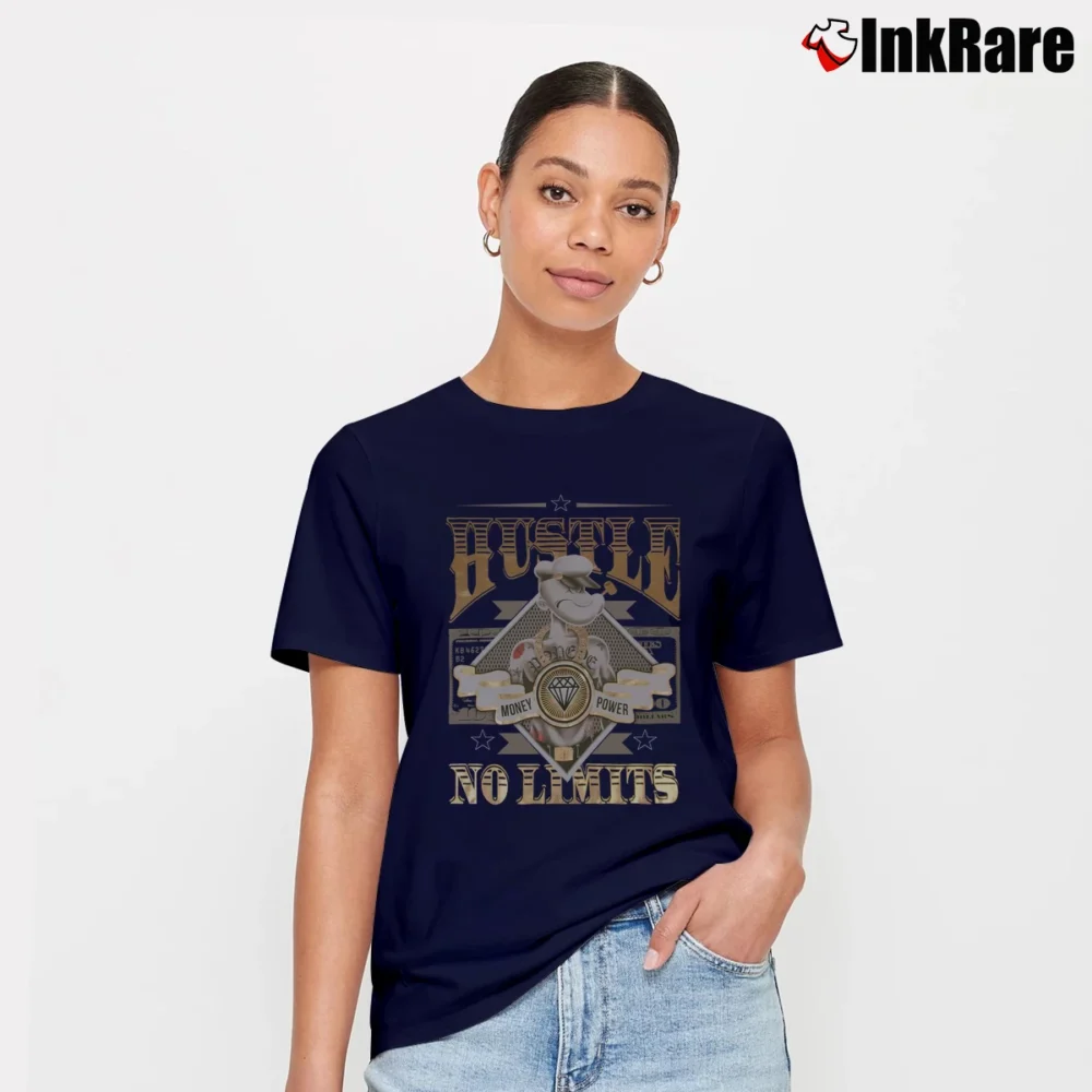 Women’s Popeye Hustle No Limits Graphic Signature T-Shirt in navy | Soft, Flattering Fit
