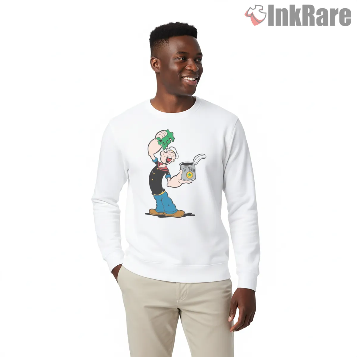 Popeye Spinach Splash Celebration Shirt on graphic shirt for men graphic tee