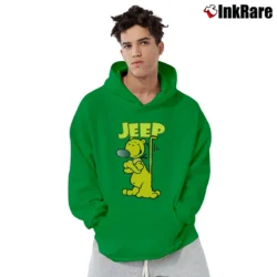 Men’s Popeye The Sailor Man Jeep Comic Pullover Hoodie in irish green | Cozy, Durable, Modern Fit