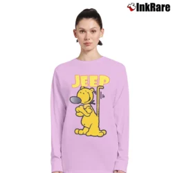 Women’s Popeye The Sailor Man Jeep Comic Long-Sleeve Top in light pink | Sleek, Versatile, All-Season