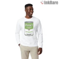 Popeyes Condensed Spinach Soup Can Shirt on graphic shirt for men graphic tee