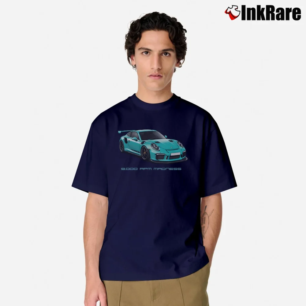 Men’s Porche 911 Classic T-Shirt in navy | Soft, Breathable Everyday Wear