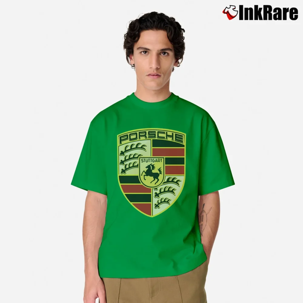 Men’s Porsche Logo Classic T-Shirt in irish green | Soft, Breathable Everyday Wear