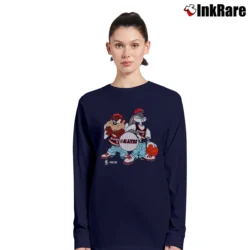 Women’s Portland Trail Blazers Looney Tunes NBA Long-Sleeve Top in navy | Sleek, Versatile, All-Season