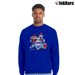 Men’s Portland Trail Blazers Looney Tunes NBA Crewneck Sweatshirt in royal blue | Cozy Fabric, Clean Style