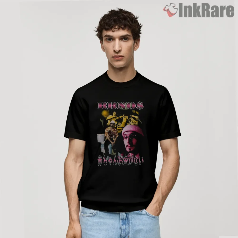 Post Malone Bbno Vintage Bootleg Club Flyer Shirt on black short sleeve shirt for men graphic tee