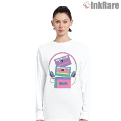 Post Malone Cassette Mixtape Retro Shirt on white long sleeve shirt for women graphic tee