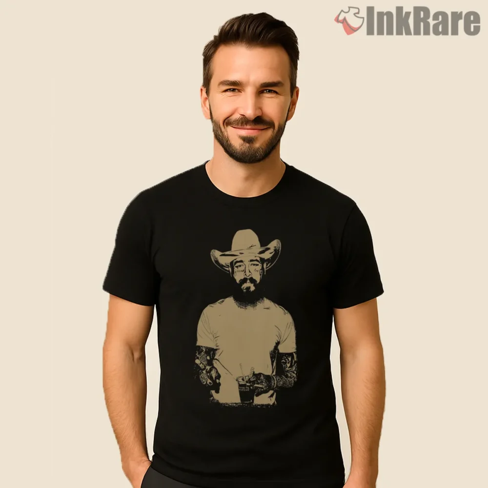 Post Malone F1 Trillion Journey Racing Inspired Shirt on black short sleeve shirt for men graphic tee