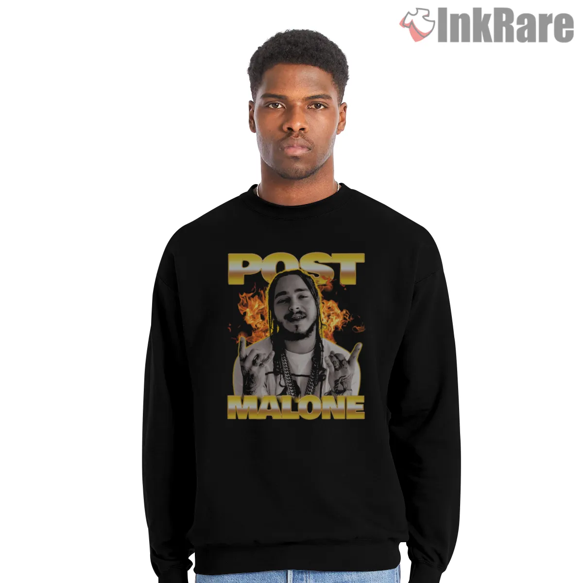 Post Malone Flame Aura Portrait Streetwear Shirt Post Malone Flame Aura Portrait Streetwear Shirt on graphic shirt for men graphic tee