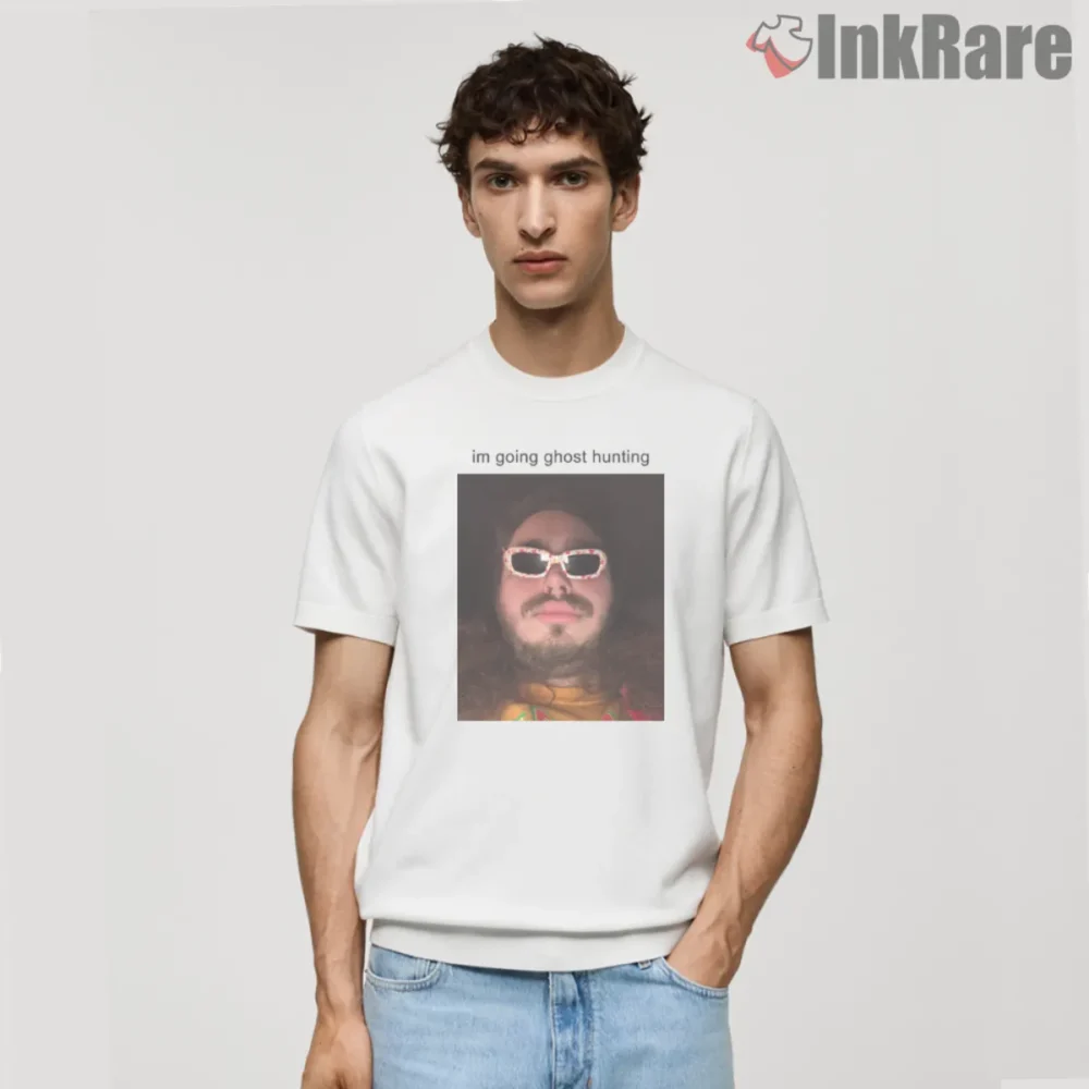 Post Malone Going Ghost Hunting Shirt short sleeve in white for music and paranormal fans