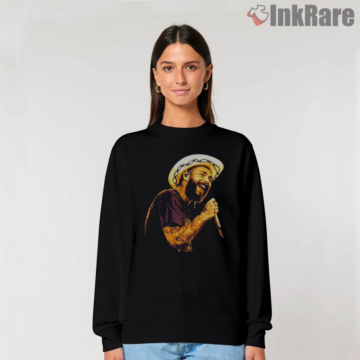 Post Malone Golden Cowboy Mic Shirt Post Malone Golden Cowboy Mic Shirt on graphic shirt for women graphic tee