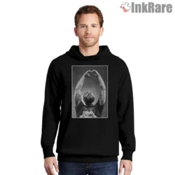 Post Malone Heart Hands Live Crowd Moment Shirt on black hoodie for men graphic tee
