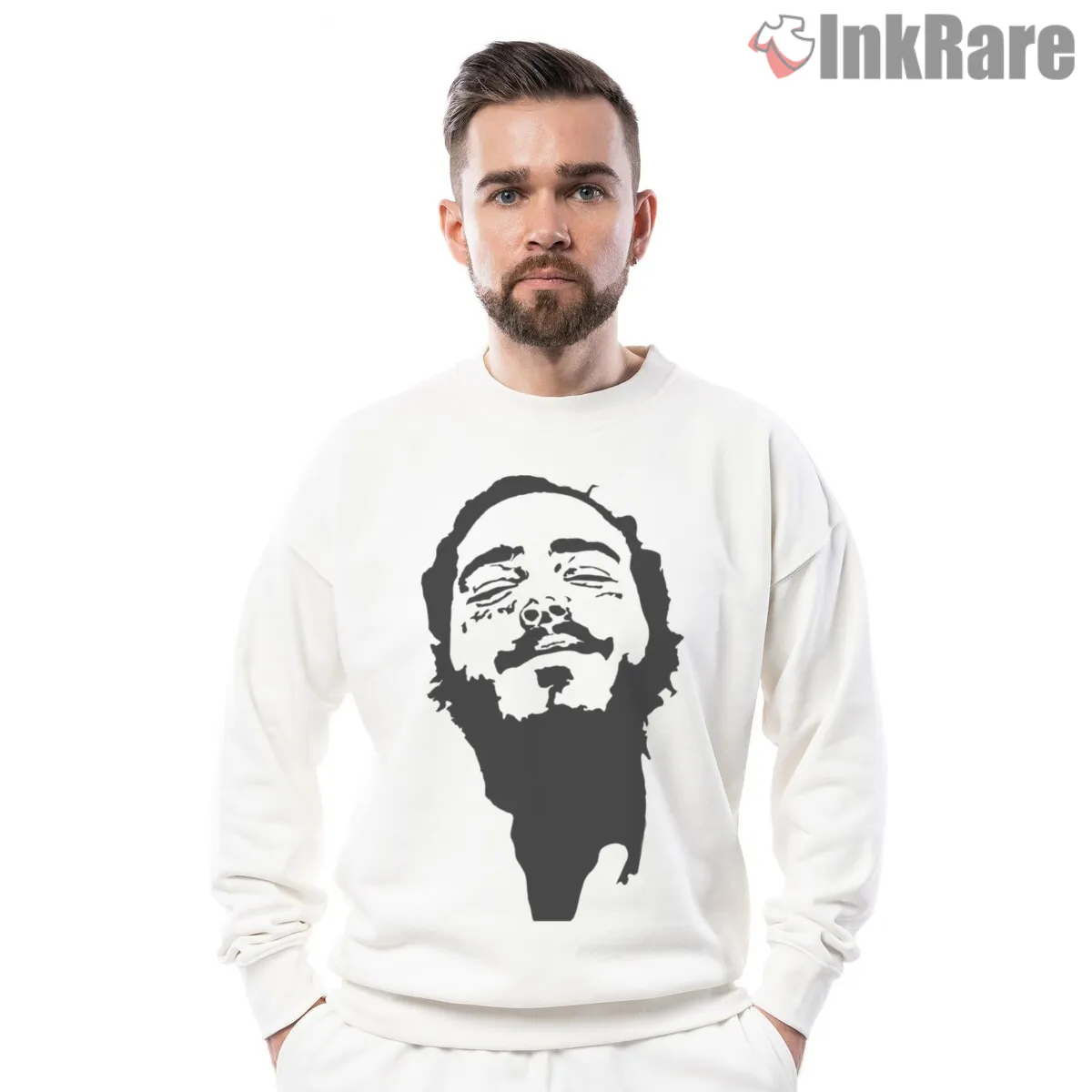 Post Malone High Contrast Silhouette Face Shirt Post Malone High Contrast Silhouette Face Shirt on graphic shirt for men graphic tee