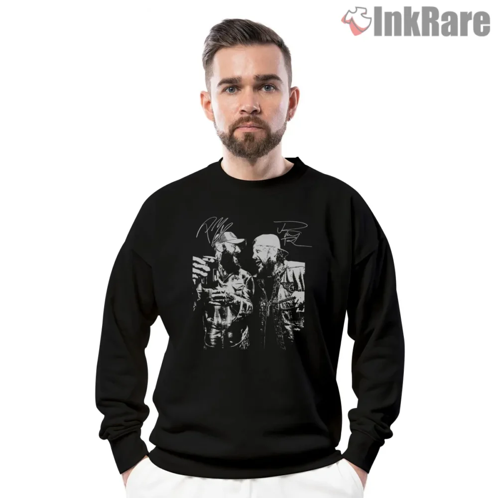 Post Malone Jelly Roll Retro Country Album Cover Tour Shirt on graphic shirt for men graphic tee