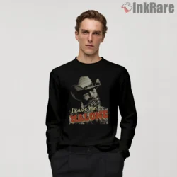 Post Malone Leave Me Malone Western Tour Poster Shirt on black long sleeve shirt for men graphic tee