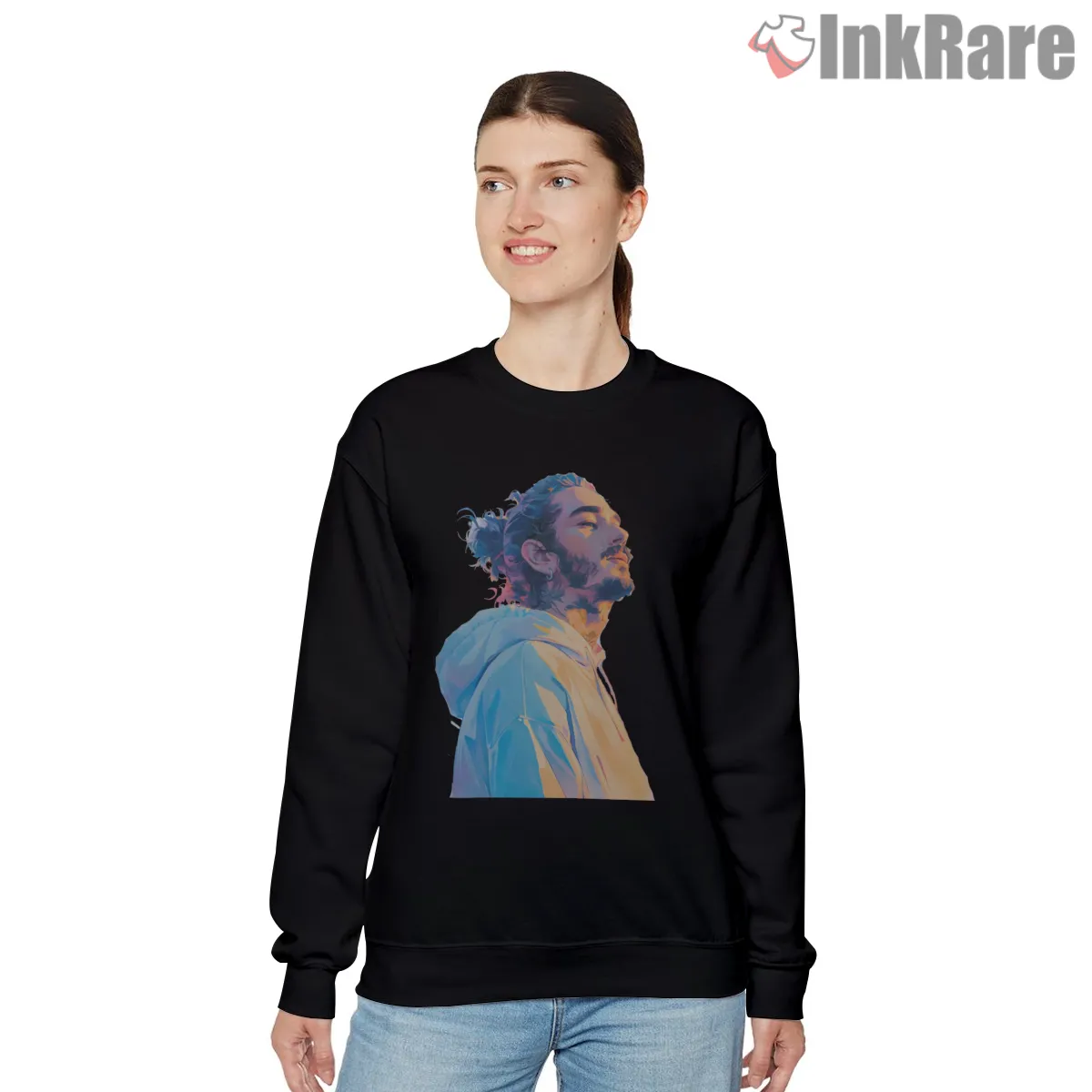 Post Malone Melodic Vibes Pastel Lights Portrait Shirt Post Malone Melodic Vibes Pastel Lights Portrait Shirt on graphic shirt for women graphic tee