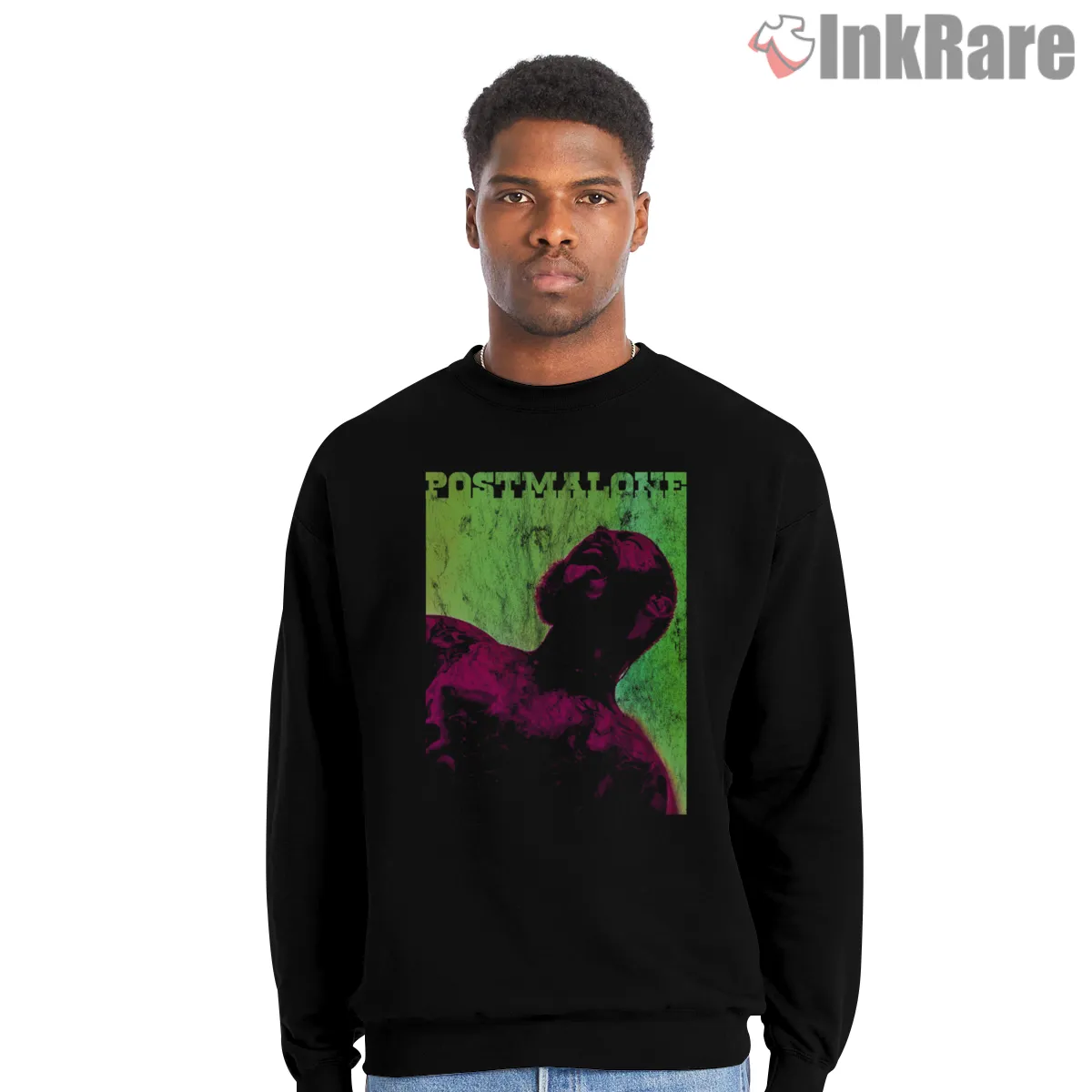 Post Malone Neon Halftone Distressed Poster Shirt Post Malone Neon Halftone Distressed Poster Shirt on graphic shirt for men graphic tee
