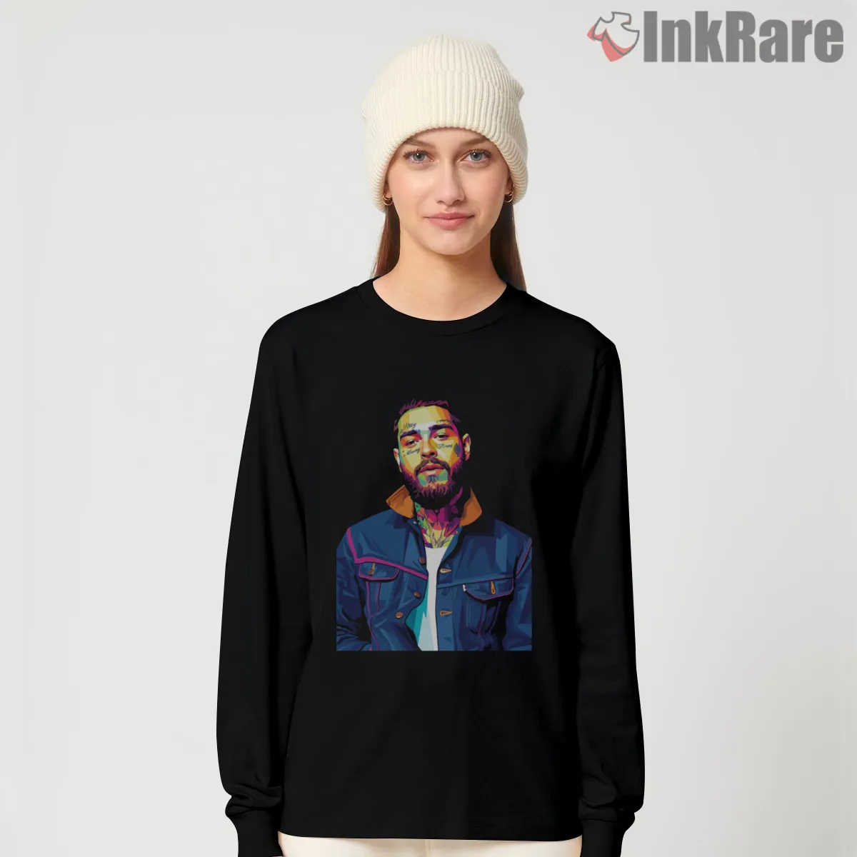 Post Malone Neon Jacket City Nights Long Sleeve Black Post Malone Neon Jacket City Nights Shirt on black long sleeve shirt for women graphic tee