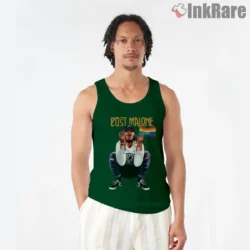 Forest green tank top for warm days and pride events