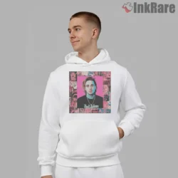 Post Malone Punk Rock Zine Collage Shirt on white hoodie for men graphic tee