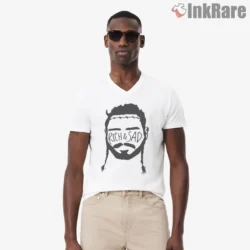 White v neck that flatters and stays comfy
