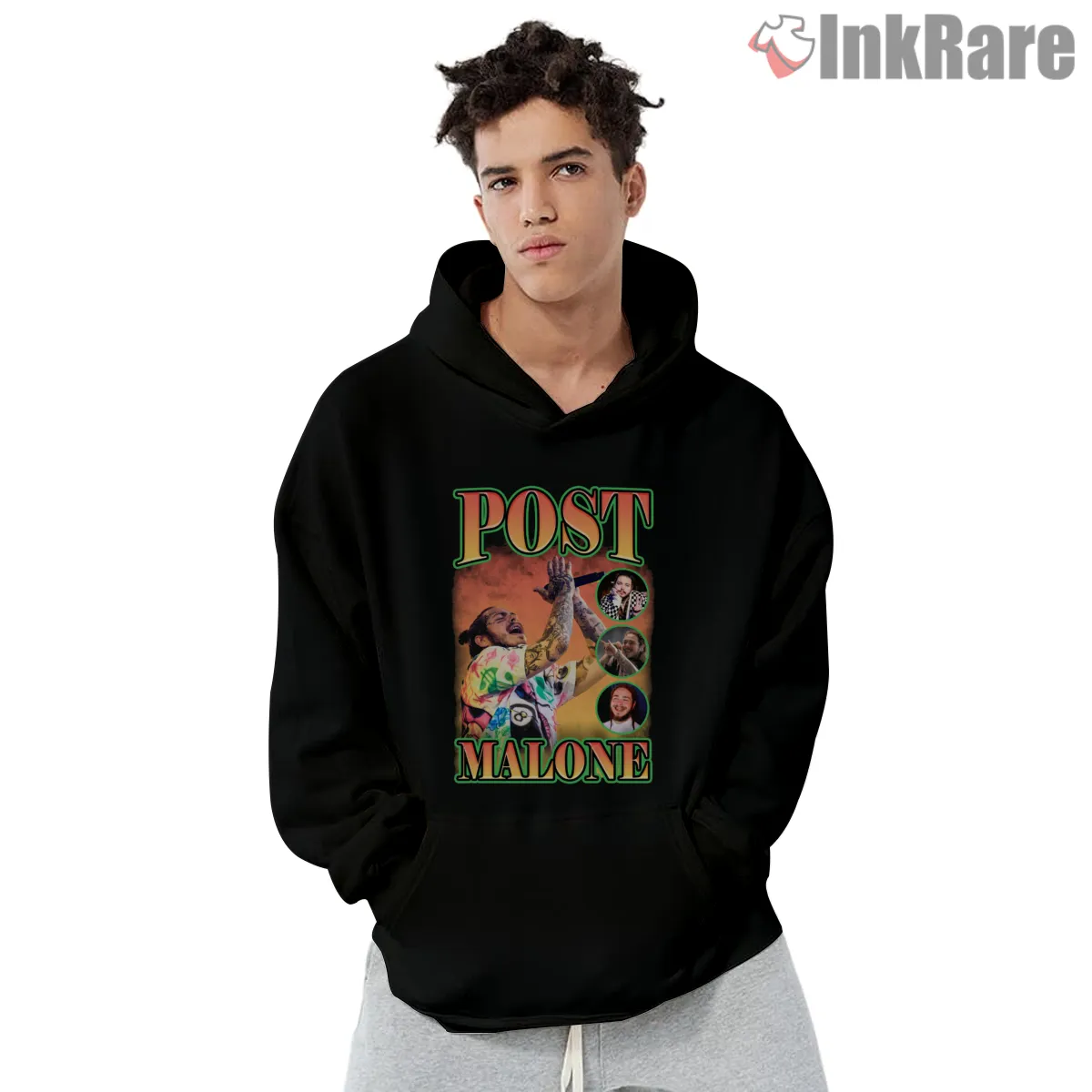 Post Malone Stoney Era Live Collage Shirt on black hoodie for men graphic tee