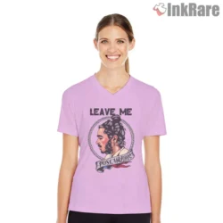 Light pink v neck with flattering cut