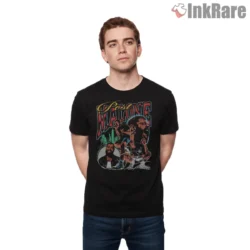 Post Malone Vintage Bootleg Tour Collage Shirt on black short sleeve shirt for men graphic tee