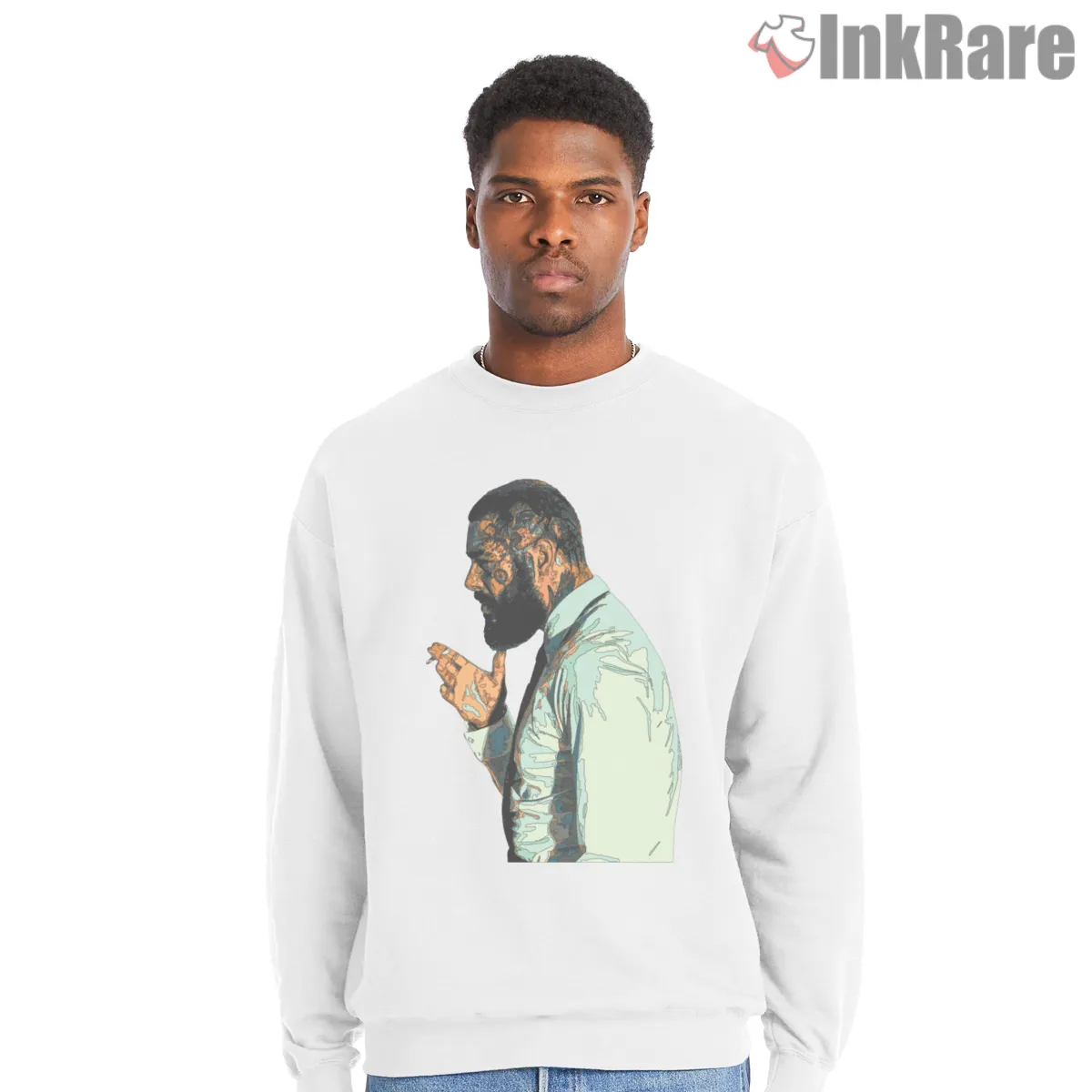 Post Malone Watercolor Mosaic Profile Art Shirt Post Malone Watercolor Mosaic Profile Art Shirt on graphic shirt for men graphic tee