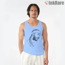 Light blue tank top for warm days and shows