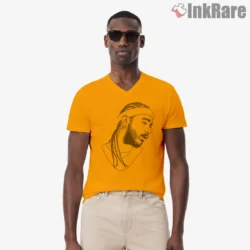 Orange v neck that flatters and feels soft