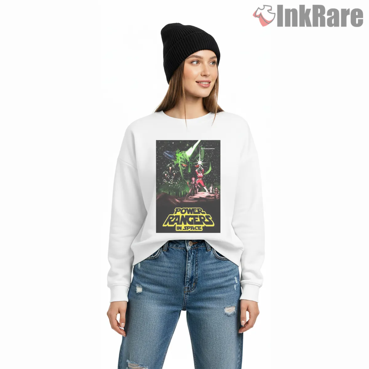 Power Rangers Cosmic Battle Space Poster Shirt on graphic shirt for women graphic tee
