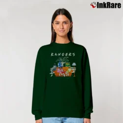 Women’s Power Rangers Couch Graphic Relaxed Sweatshirt in forest green | Soft, Laid-Back Vibe