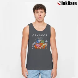 Men’s Power Rangers Couch Graphic Tank Top in charcoal | Breathable, Active-Friendly Design