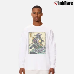 Men’s Power Rangers Dragonzord Graphic Long-Sleeve Shirt in white | Sleek, Lightweight, Year-Round Wear
