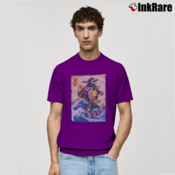 Men’s Power Rangers Dragonzord Wave Graphic Classic T-Shirt in purple | Soft, Breathable Everyday Wear