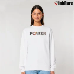 Women’s Power TV Show Season Graphic Relaxed Sweatshirt in white | Soft, Laid-Back Vibe