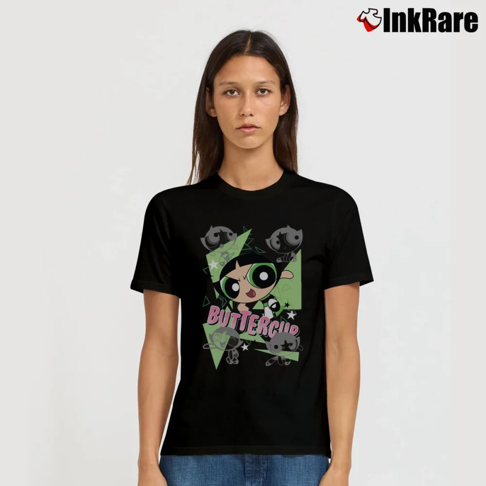 Women’s Powerpuff Girls Buttercup Graphic Signature T-Shirt in black | Soft, Flattering Fit