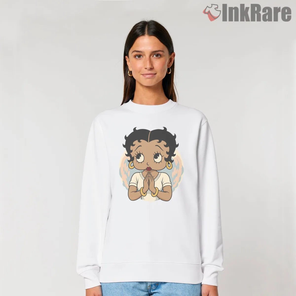 Praying Betty Boop African American Angel Shirt Praying Betty Boop African American Angel Shirt on graphic shirt for women graphic tee
