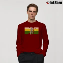Men’s Pre Steve Prefontaine Long-Sleeve Shirt in maroon | Sleek, Lightweight, Year-Round Wear