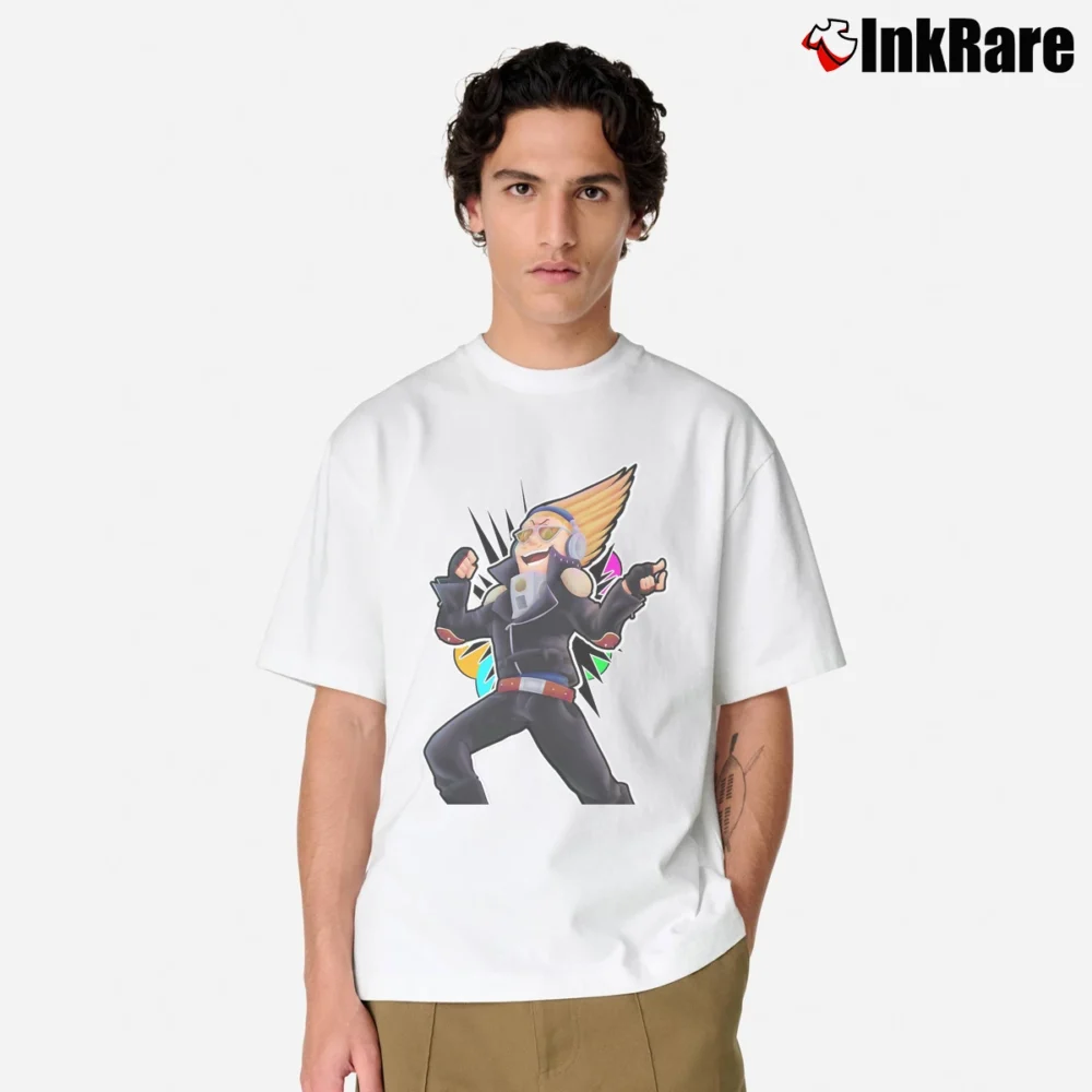 Men’s Present Mic My Hero Academia Classic T-Shirt in white | Soft, Breathable Everyday Wear