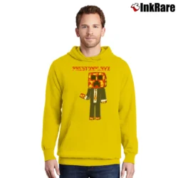 Men’s Prestonplayz Art Graphic Pullover Hoodie in yellow | Cozy, Durable, Modern Fit