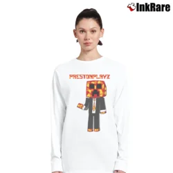 Women’s Prestonplayz Art Graphic Long-Sleeve Top in white | Sleek, Versatile, All-Season