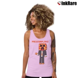 Women’s Prestonplayz Art Graphic Tank Top in light pink | Lightweight, Movement-Friendly